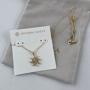 Kendra Scott Gold Snowflake Necklace